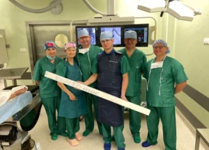 Bydgoszcz: pierwszy zabieg implantacji stentgraftu MicroPort Endovastec  Castor do aorty zstępującej