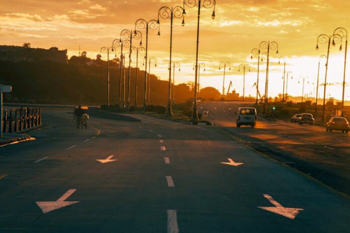 ulica upał słońce