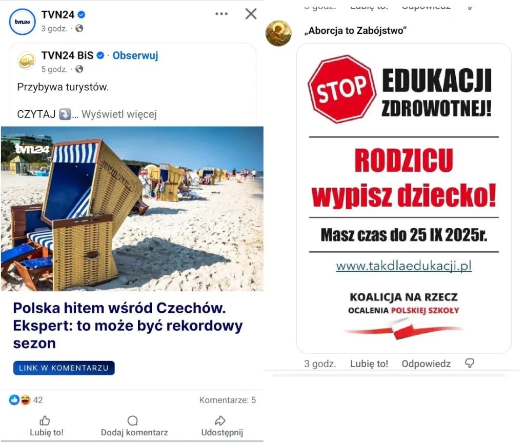 kampania w mediach społecznościowych przeciwko edukacji zdrowotnej