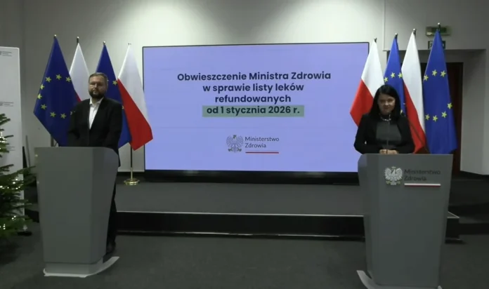 Nowa lista leków refundowanych od 1 stycznia 2026 konferencja