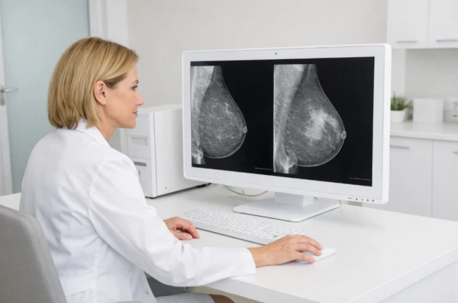 obraz badanie pierś